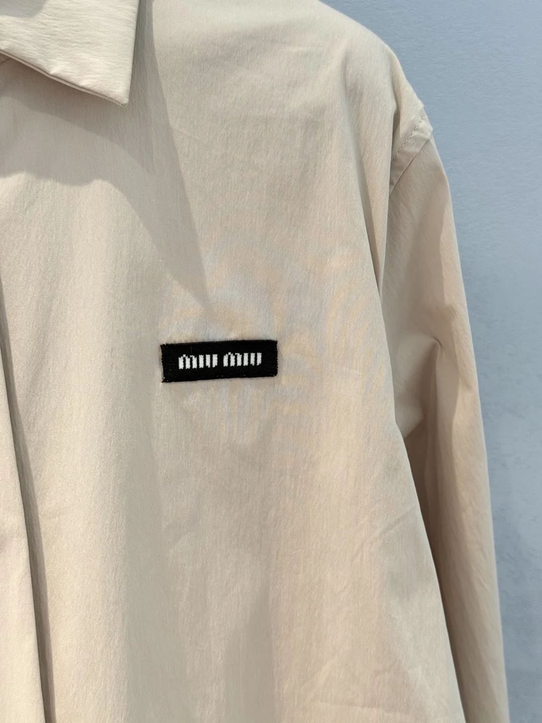 MIU MIU Shirts Cotton Blend Beige-Black S-M-L B70202609060369 - Image 6