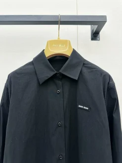 MIU MIU Shirts Cotton Blend Black S-L B65202609060786