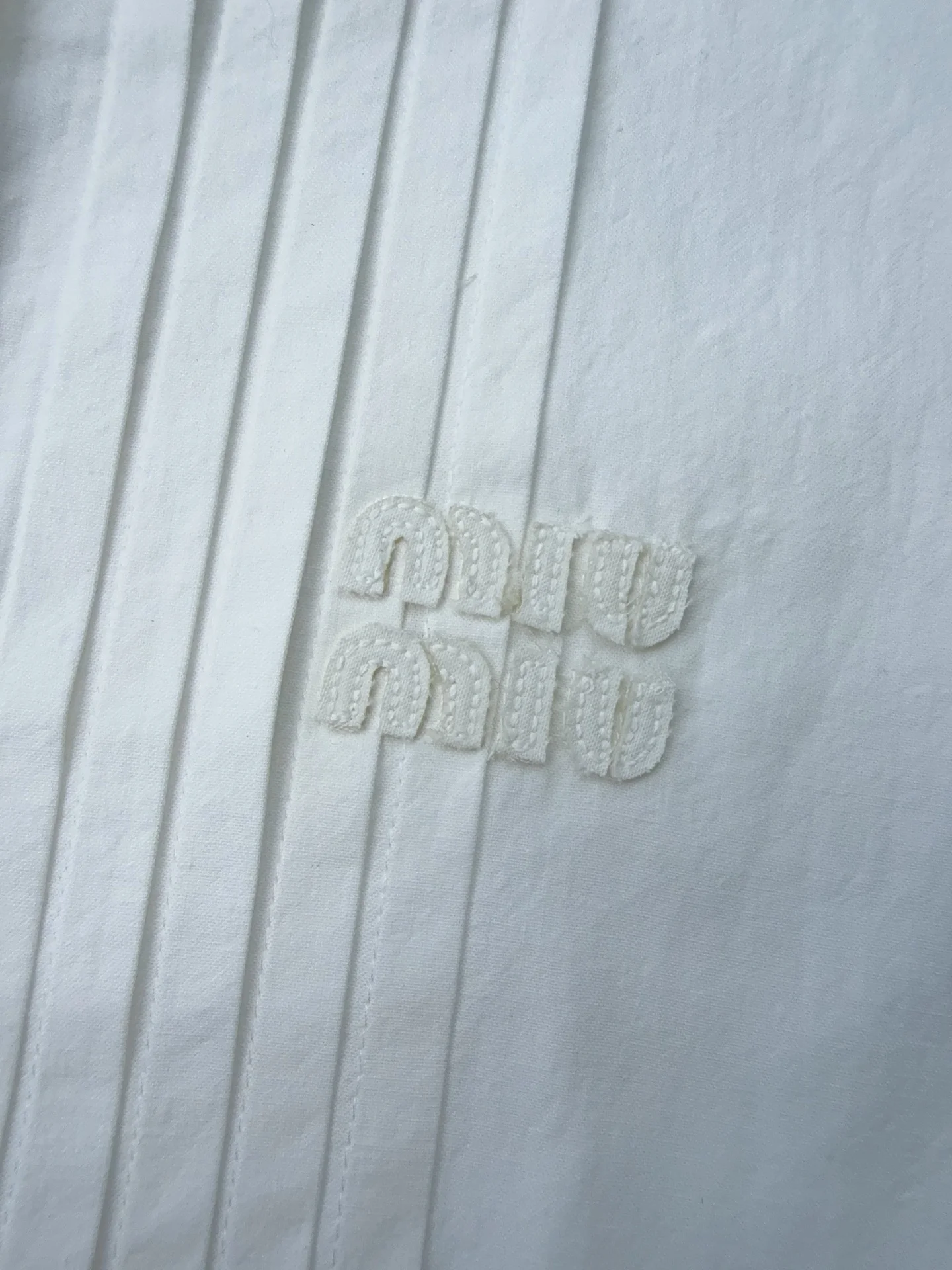 MIU MIU Shirts Cotton White S-L B60202609062858 - Image 6