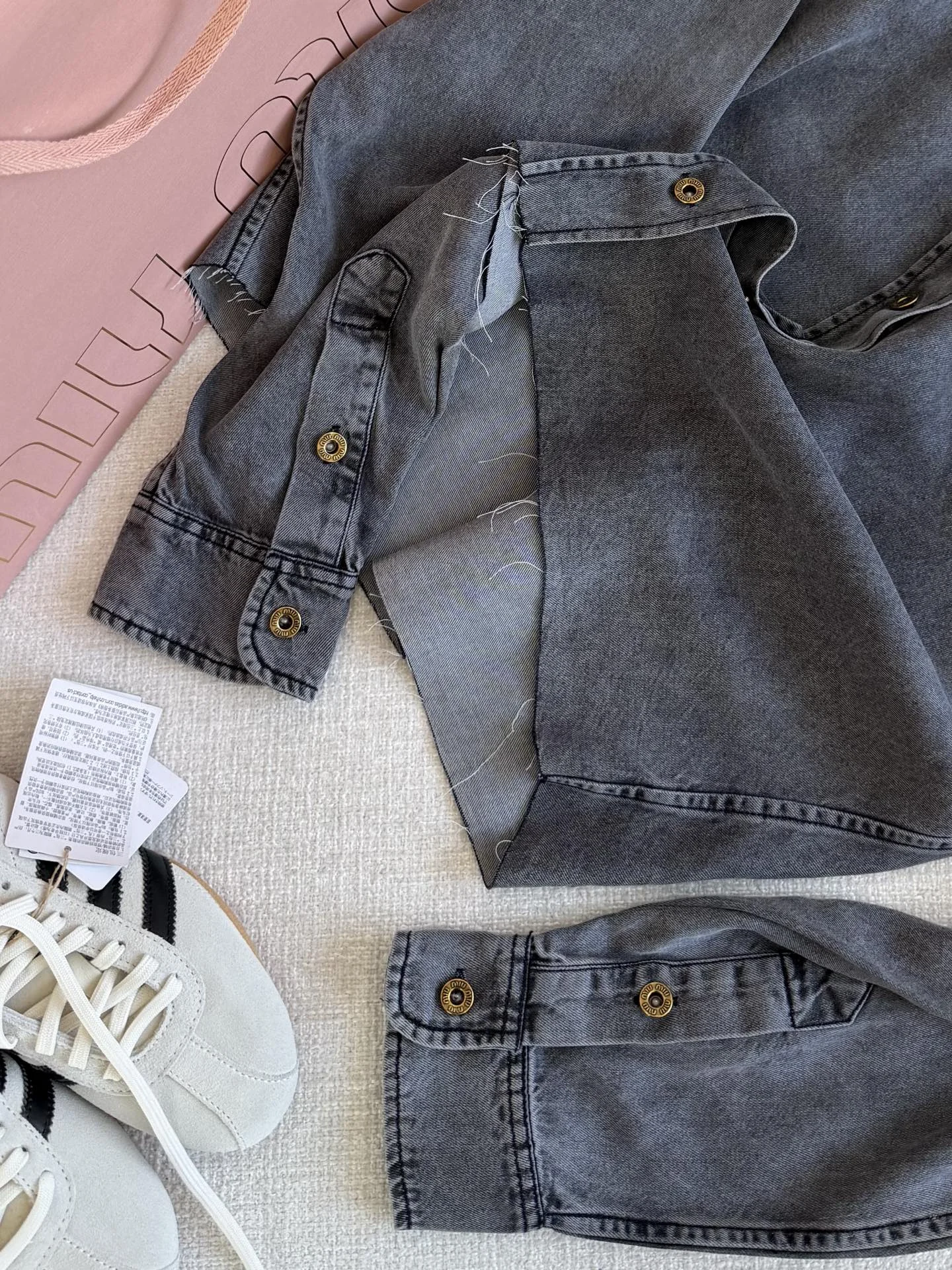 MIU MIU Shirts Denim Grey-Gold S-L B80202609060665 - Image 6