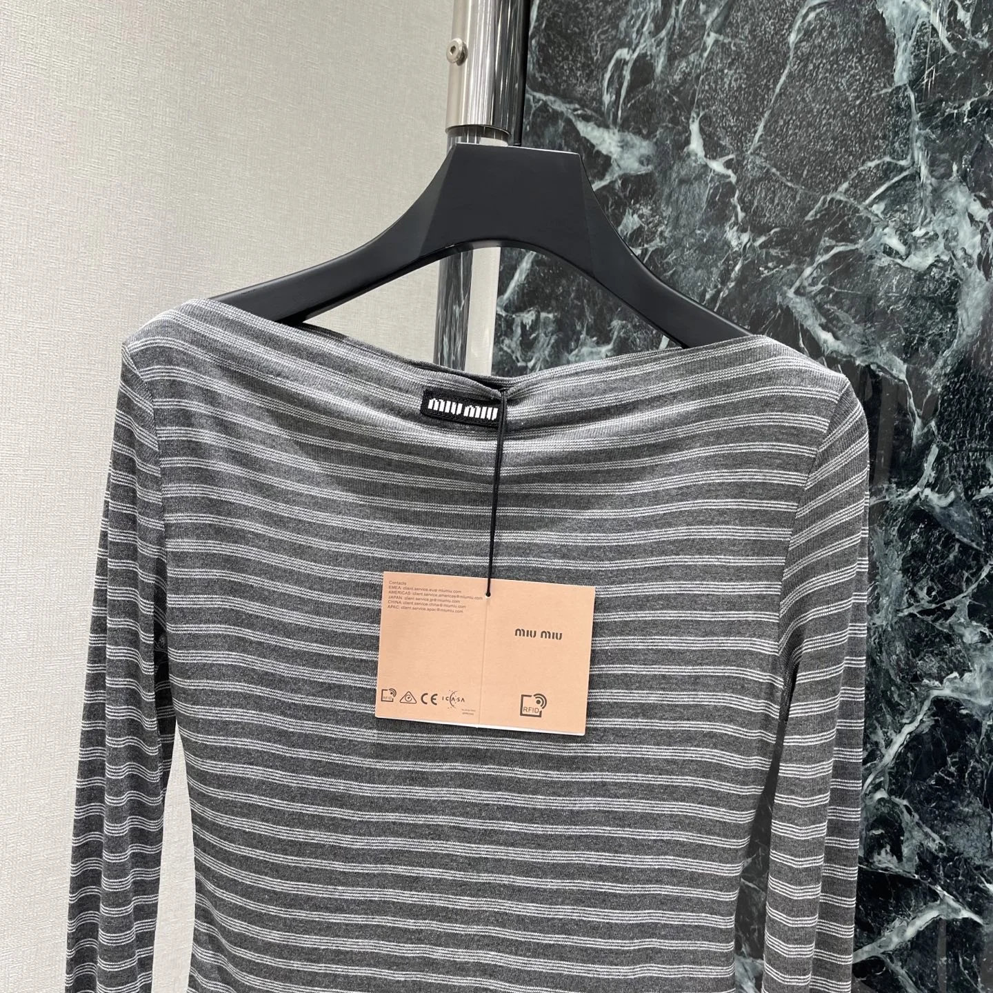 MIU MIU Shirts Grey S-L A80202609061643 - Image 3