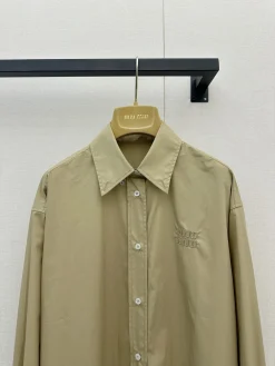 Alternative view of MIU MIU Shirts Khaki S-L B75202609061358