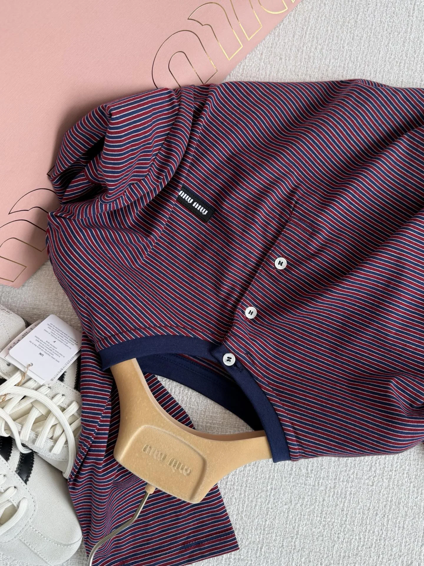 MIU MIU Shirts Maroon-Navy S-L B05202609061038 - Image 4