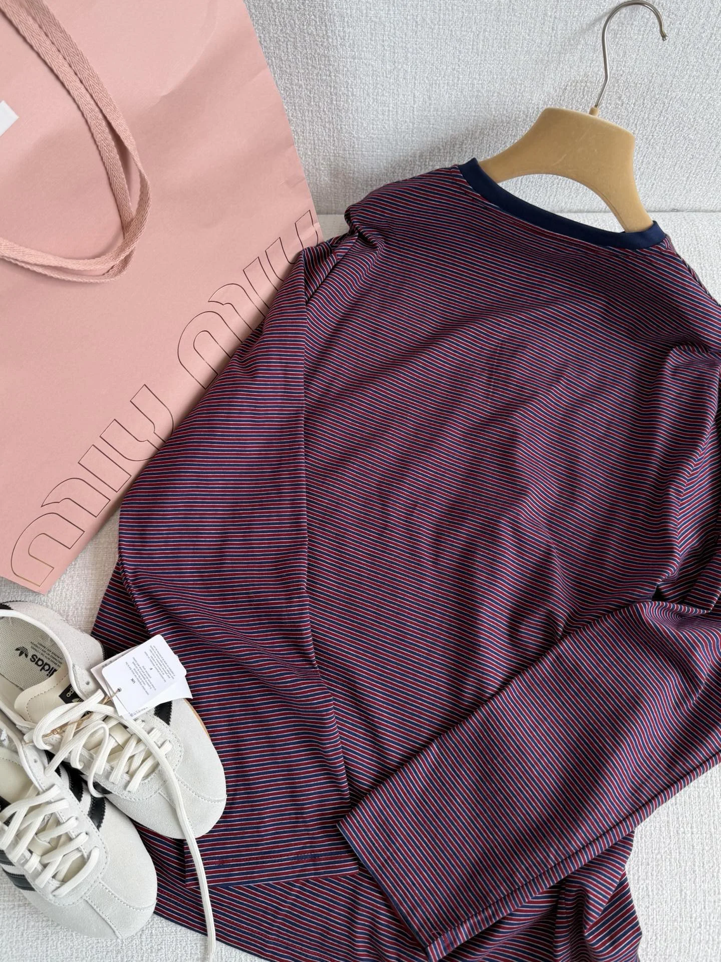 MIU MIU Shirts Maroon-Navy S-L B05202609061038 - Image 8