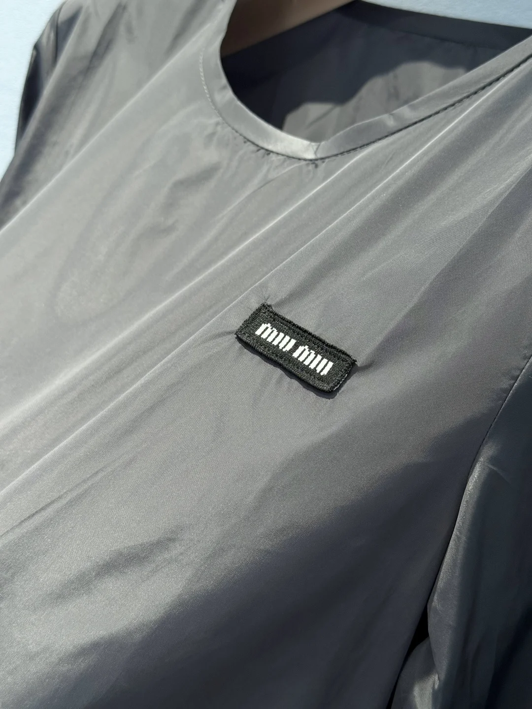 MIU MIU Shirts Nylon Gray S-L B60202609060381 - Image 5
