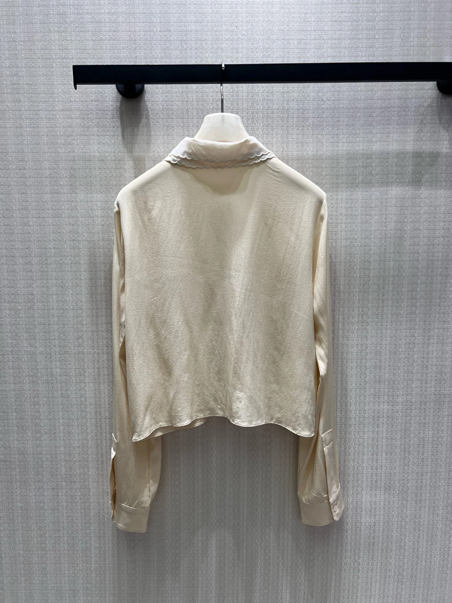 MIU MIU Shirts Silk Cream-White 36-40 C35202609062513 - Image 2