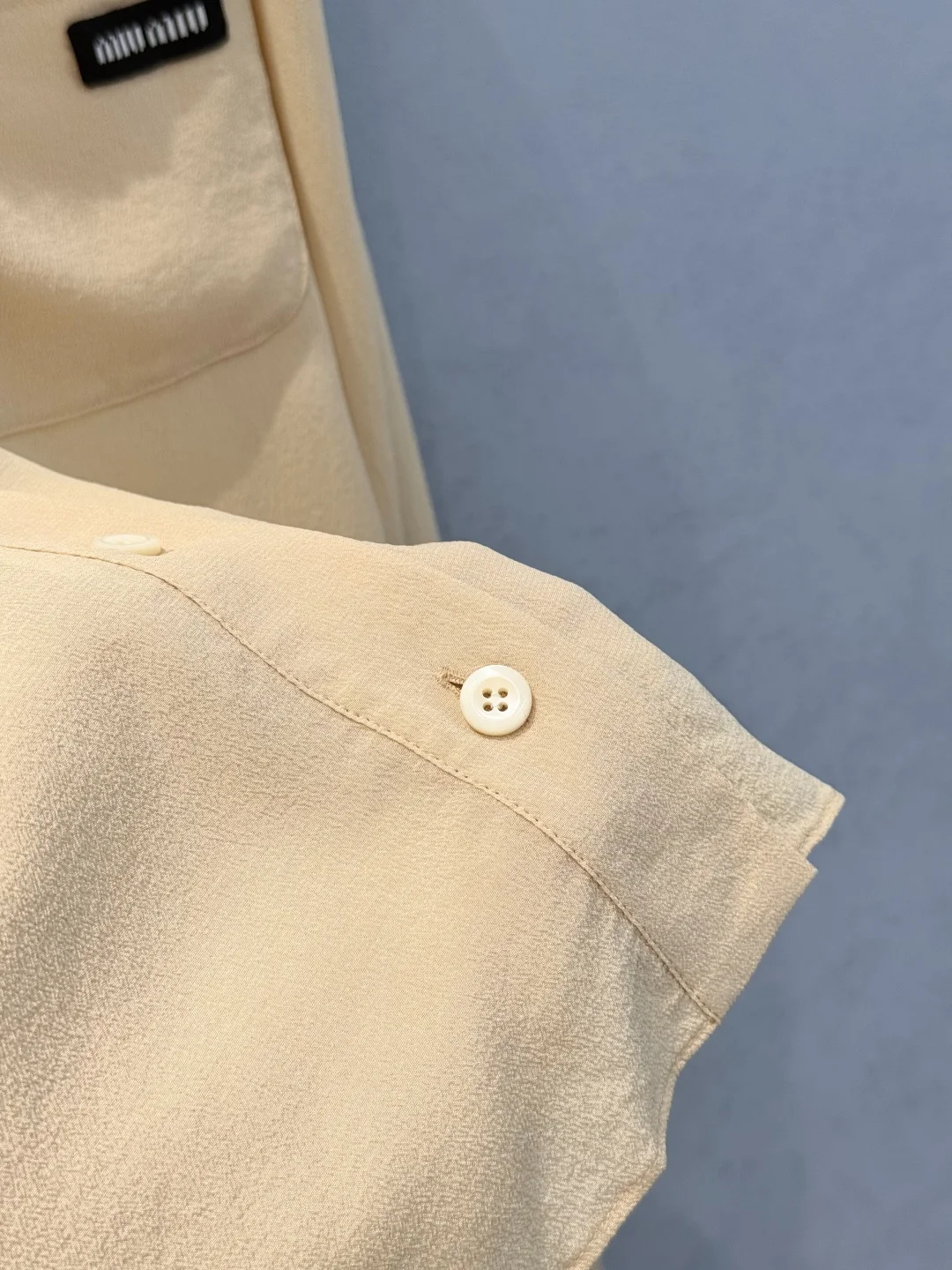 MIU MIU Shirts Silk Yellow-White S-L E10202609060389 - Image 8