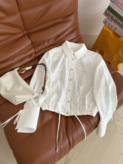 MIU MIU Shirts White-Gold S-L B65202609061739