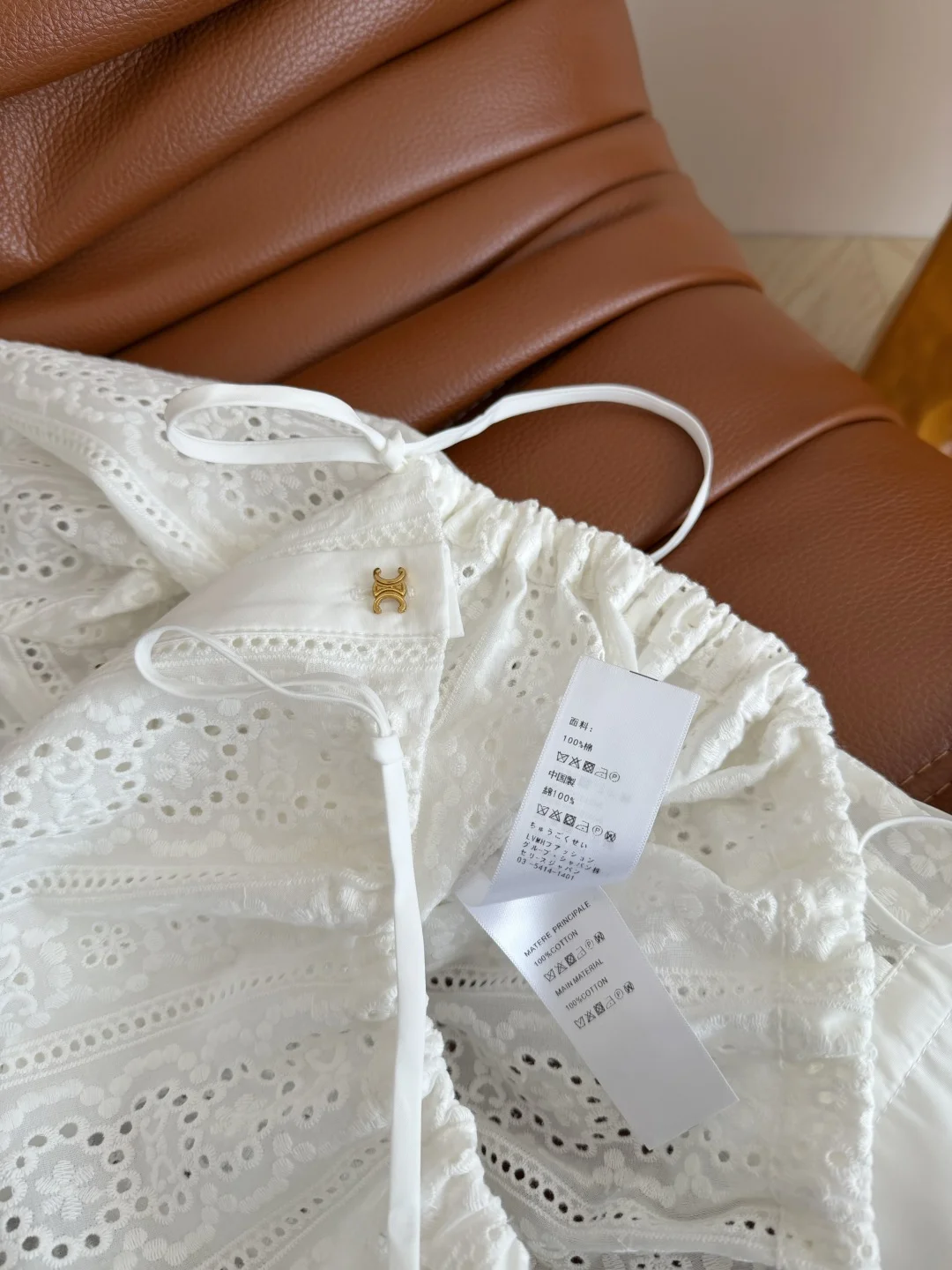 MIU MIU Shirts White-Gold S-L B65202609061739 - Image 8