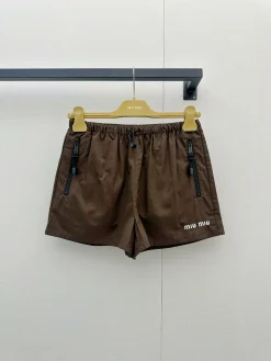 MIU MIU Shorts Brown-Black S-L B55202609063250