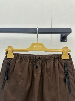 Alternative view of MIU MIU Shorts Brown-Black S-L B55202609063250