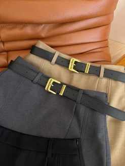 Alternative view of MIU MIU Skirts Black-Gray-Khaki S-L B25202609063059