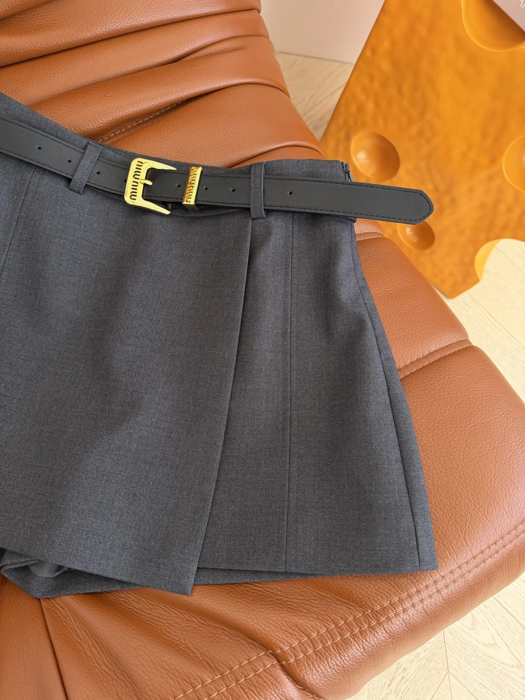 MIU MIU Skirts Black-Gray-Khaki S-L B25202609063059 - Image 4