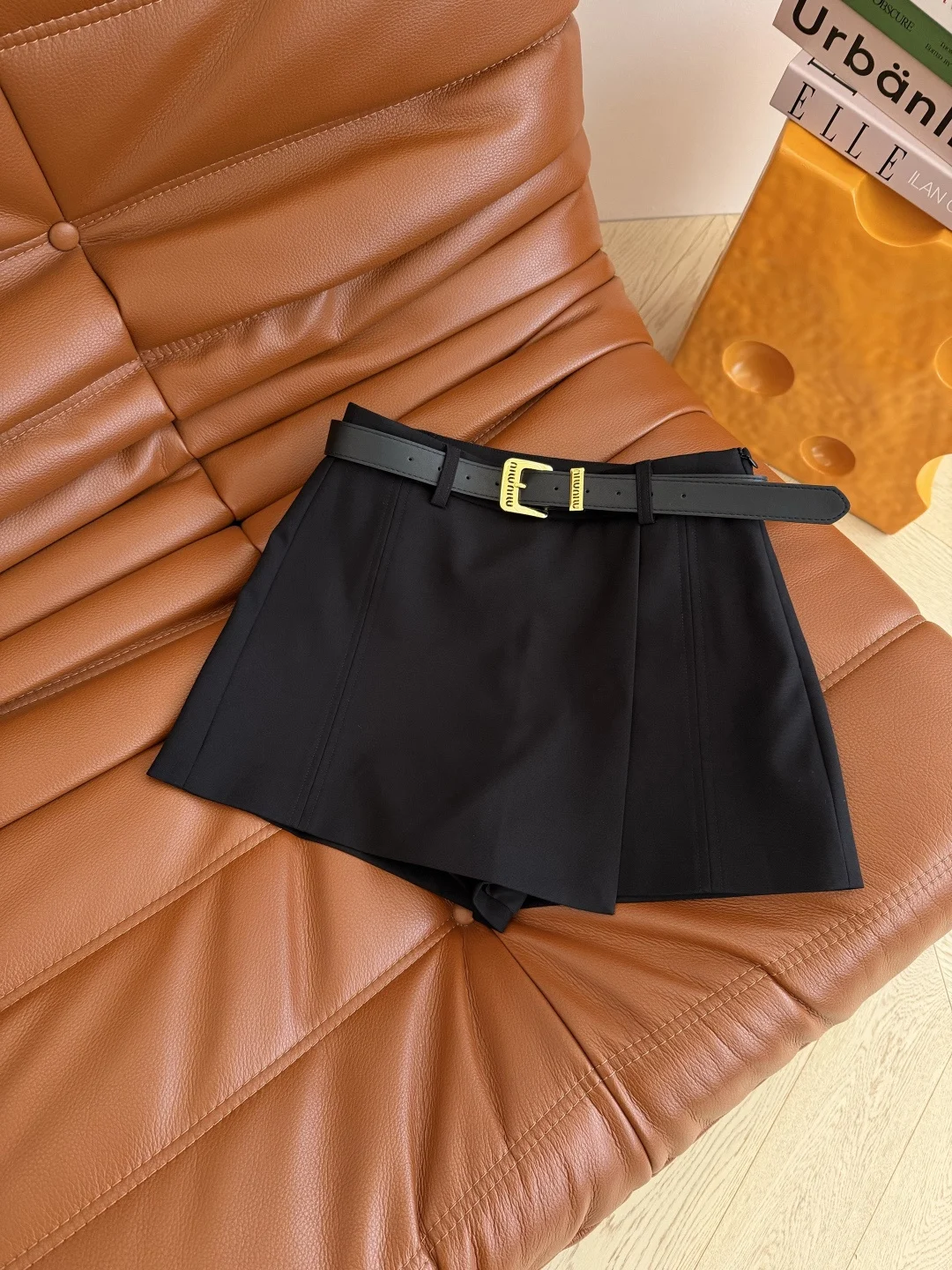 MIU MIU Skirts Black-Gray-Khaki S-L B25202609063059 - Image 8