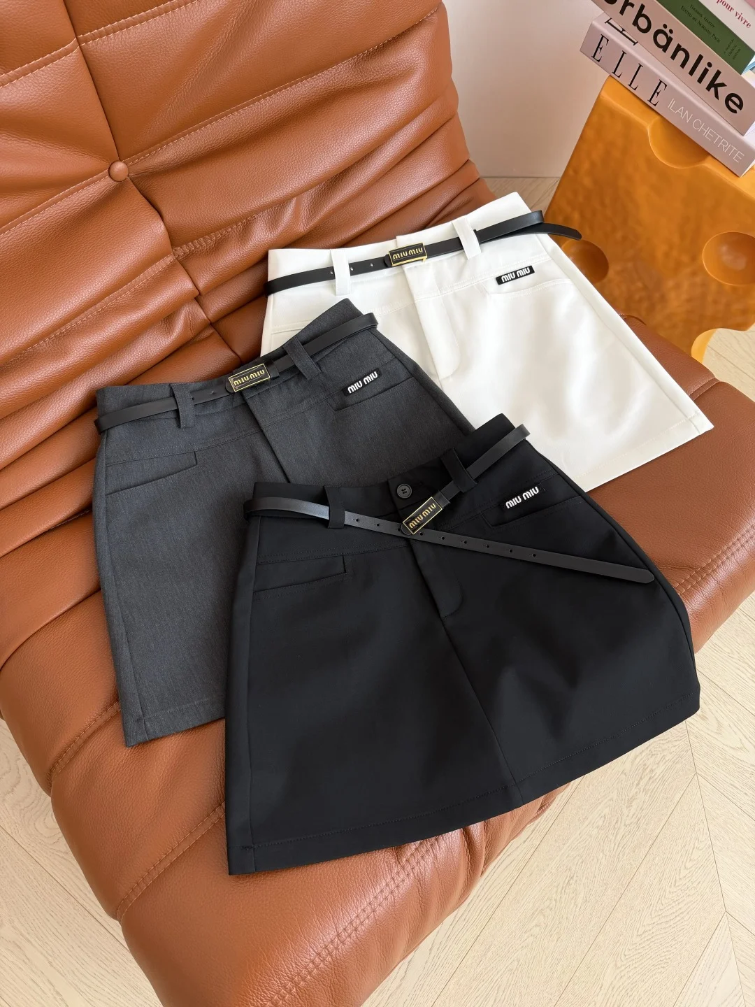 MIU MIU Skirts Black-White-Gray S-L B15202609062597