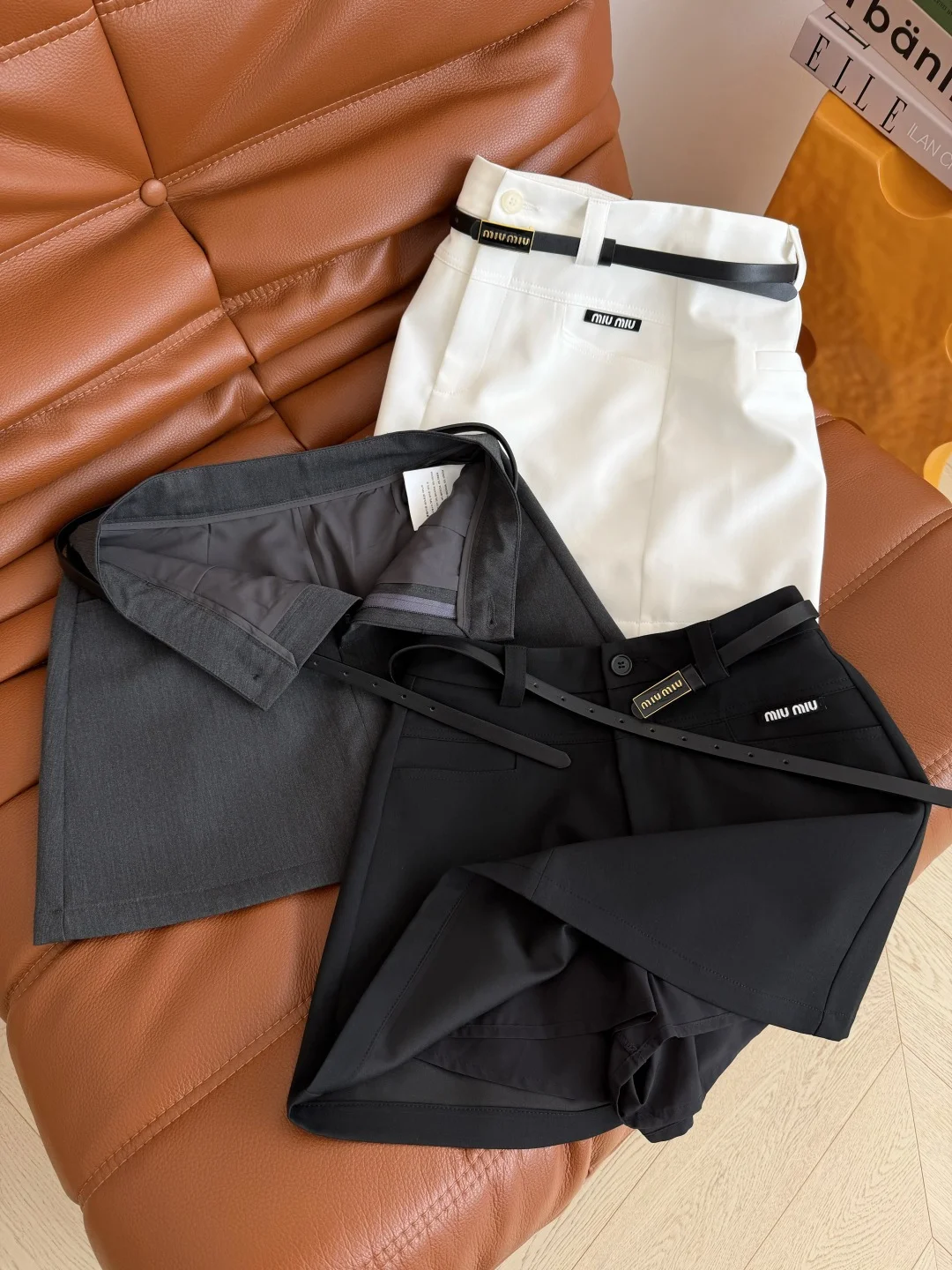 MIU MIU Skirts Black-White-Gray S-L B15202609062597 - Image 7