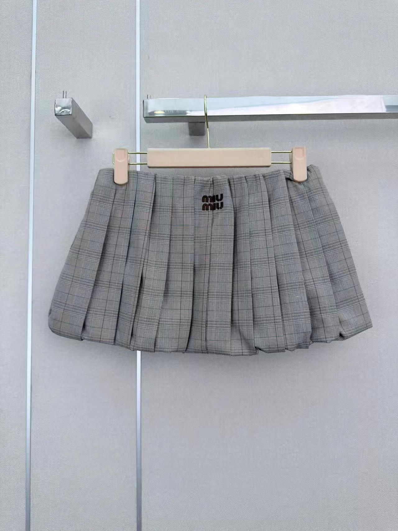 MIU MIU Skirts Brown-White S-L B35202609063483 - Image 7