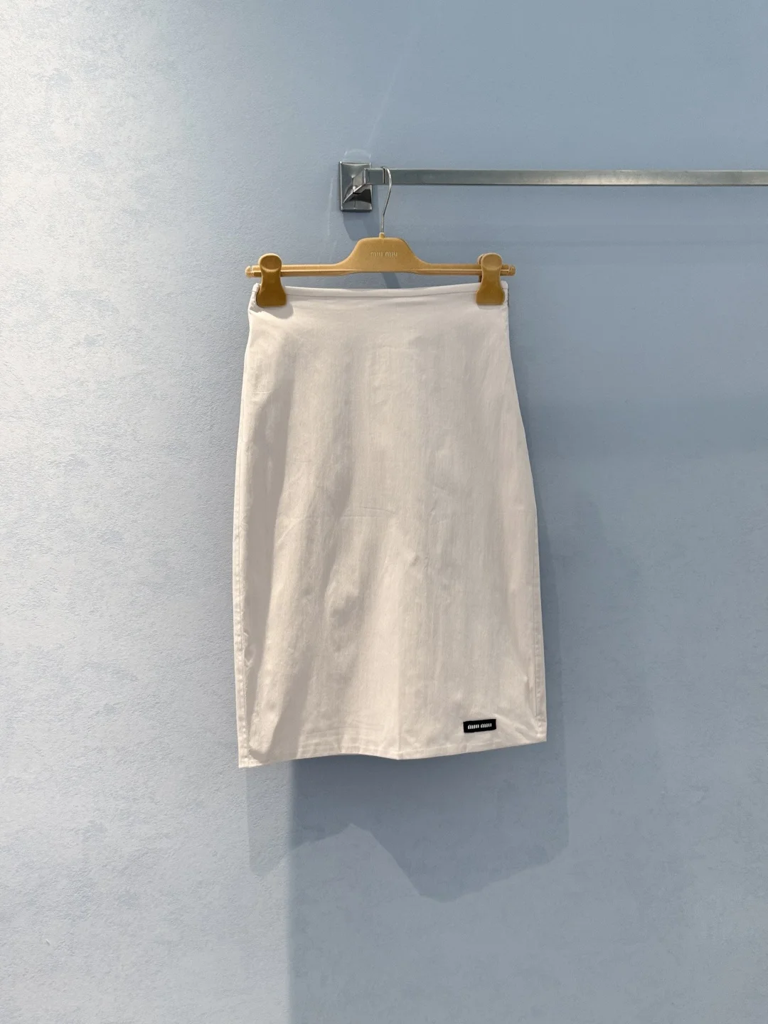 MIU MIU Skirts Cotton Blend Cream-Yellow S-L B50202609060368 - Image 3