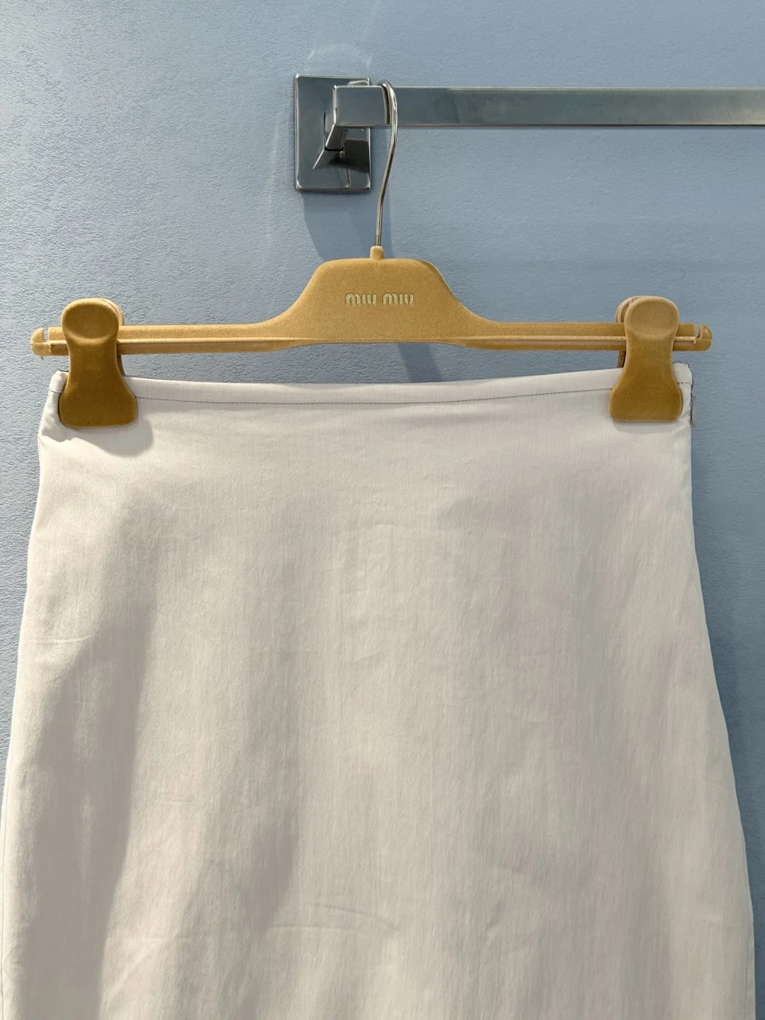 MIU MIU Skirts Cotton Blend Cream-Yellow S-L B50202609060368 - Image 4
