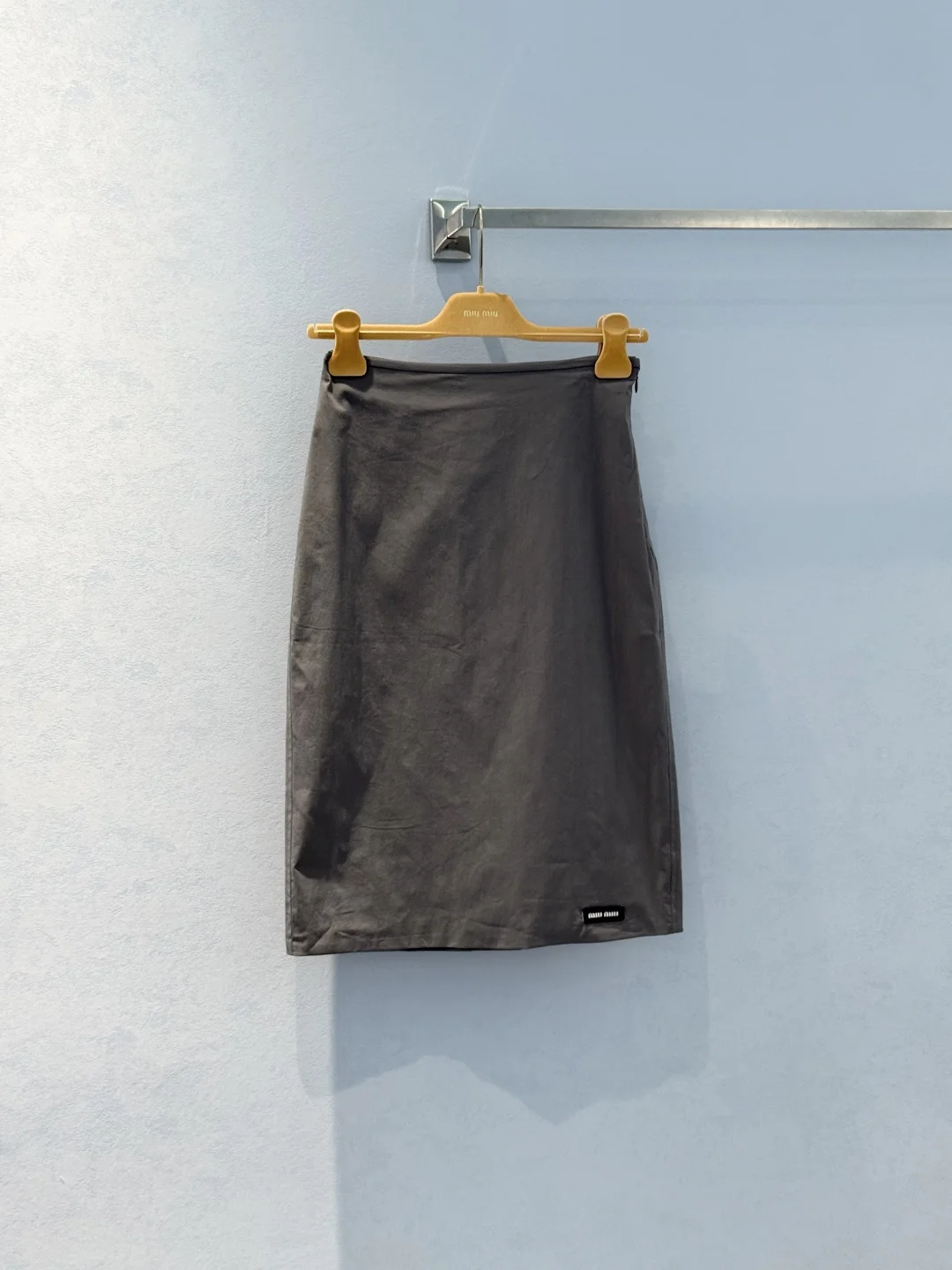 MIU MIU Skirts Cotton Blend Gray S-L B55202609060391