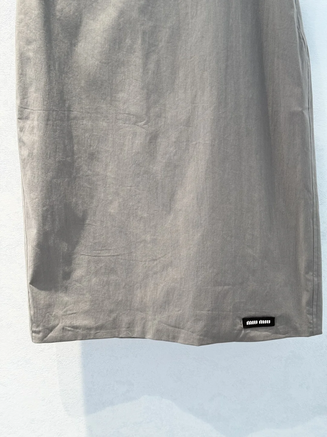 MIU MIU Skirts Cotton Blend Gray S-L B55202609060391 - Image 5