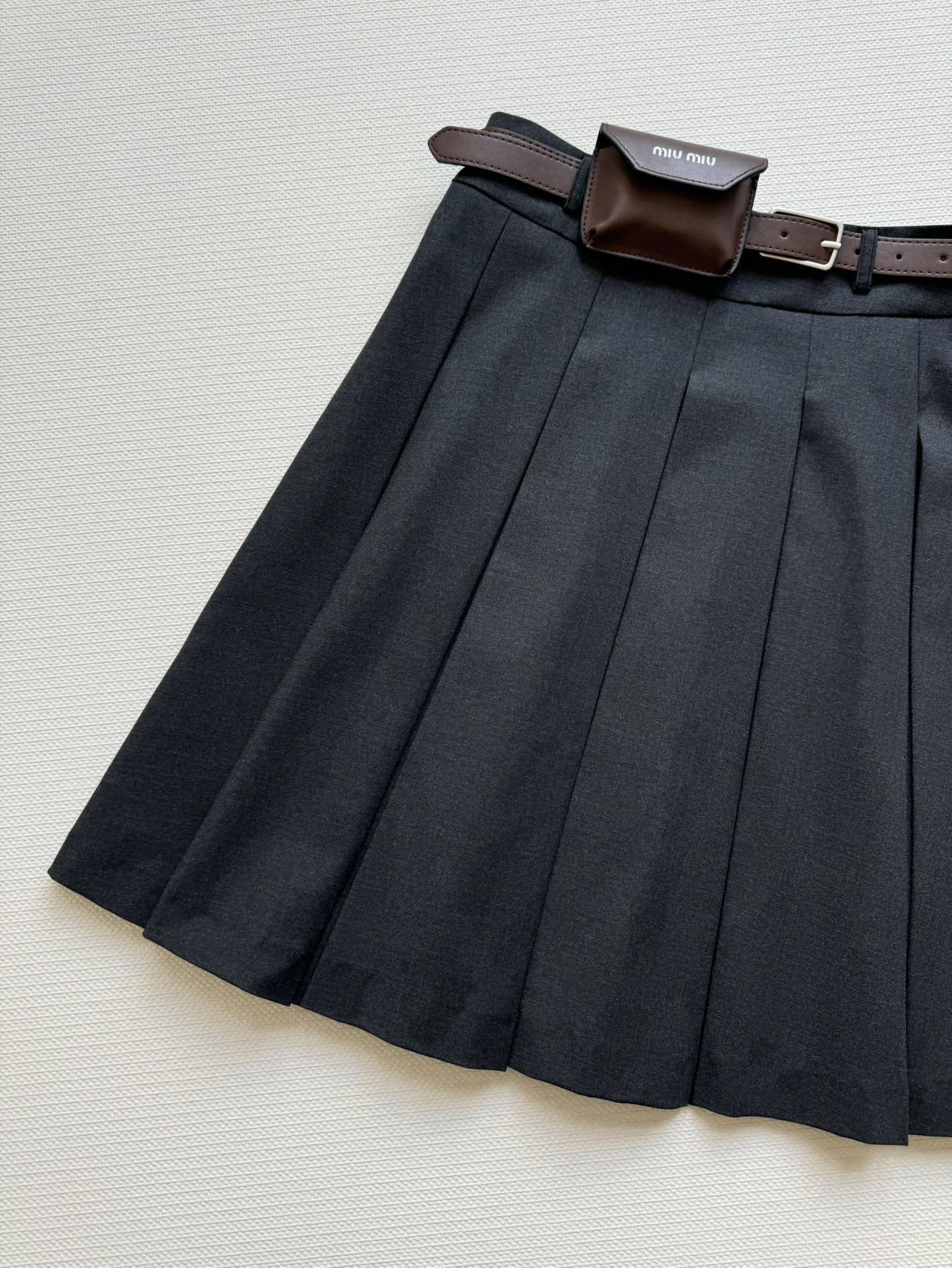 MIU MIU Skirts Dark Gray-White S-L B85202609062334 - Image 5