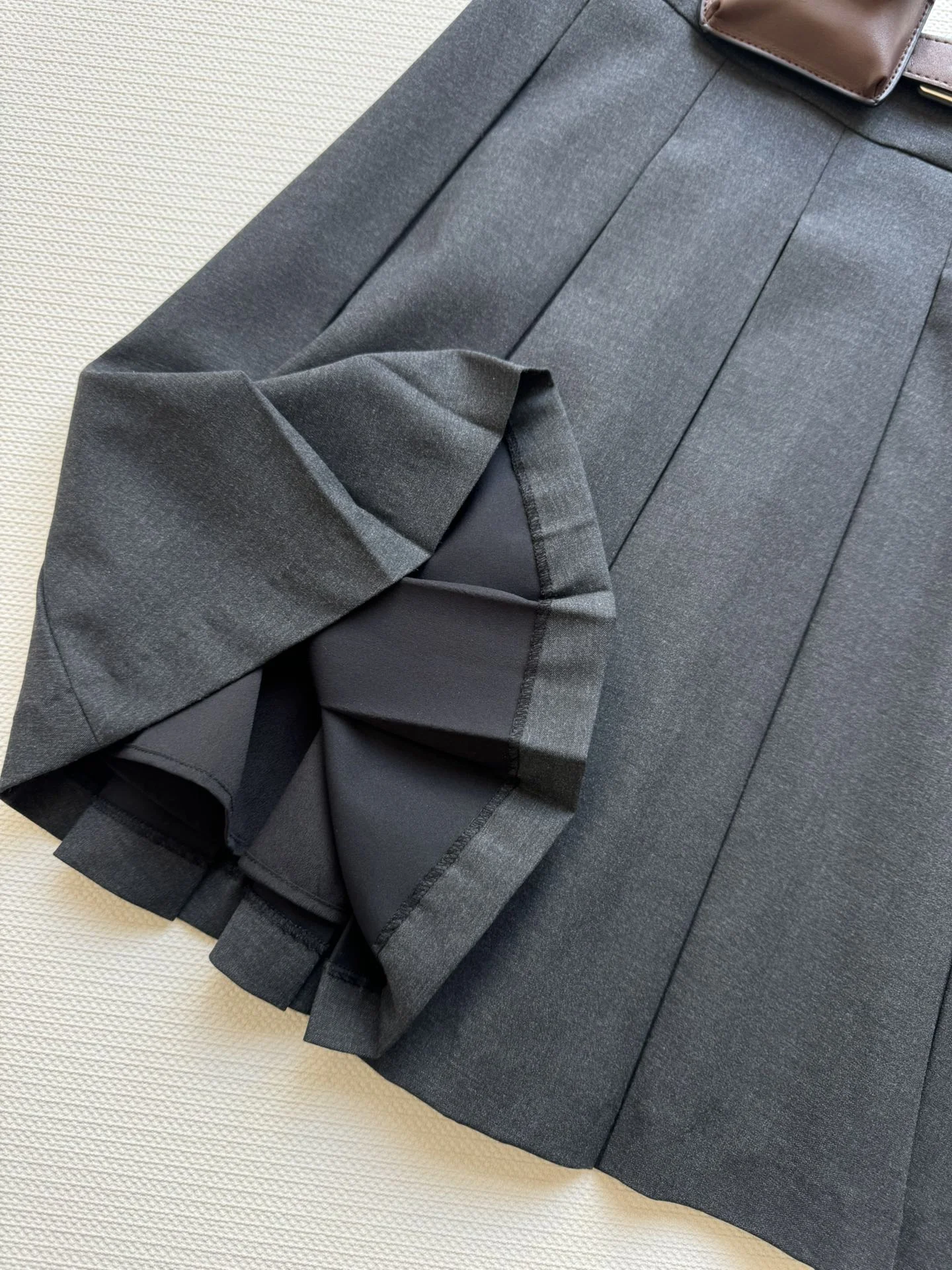 MIU MIU Skirts Dark Gray-White S-L B85202609062334 - Image 7