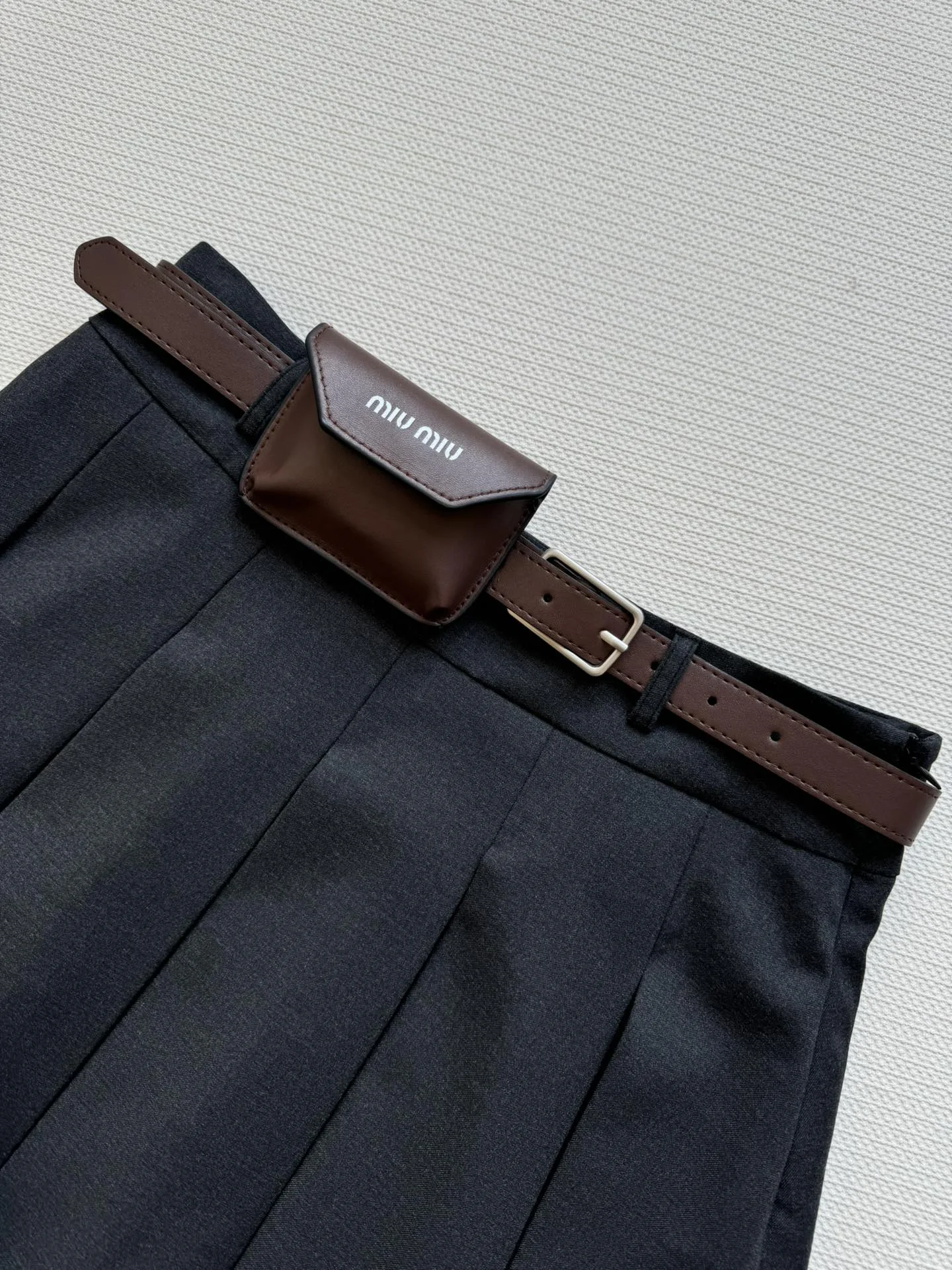MIU MIU Skirts Dark Gray-White S-L B85202609062334 - Image 8