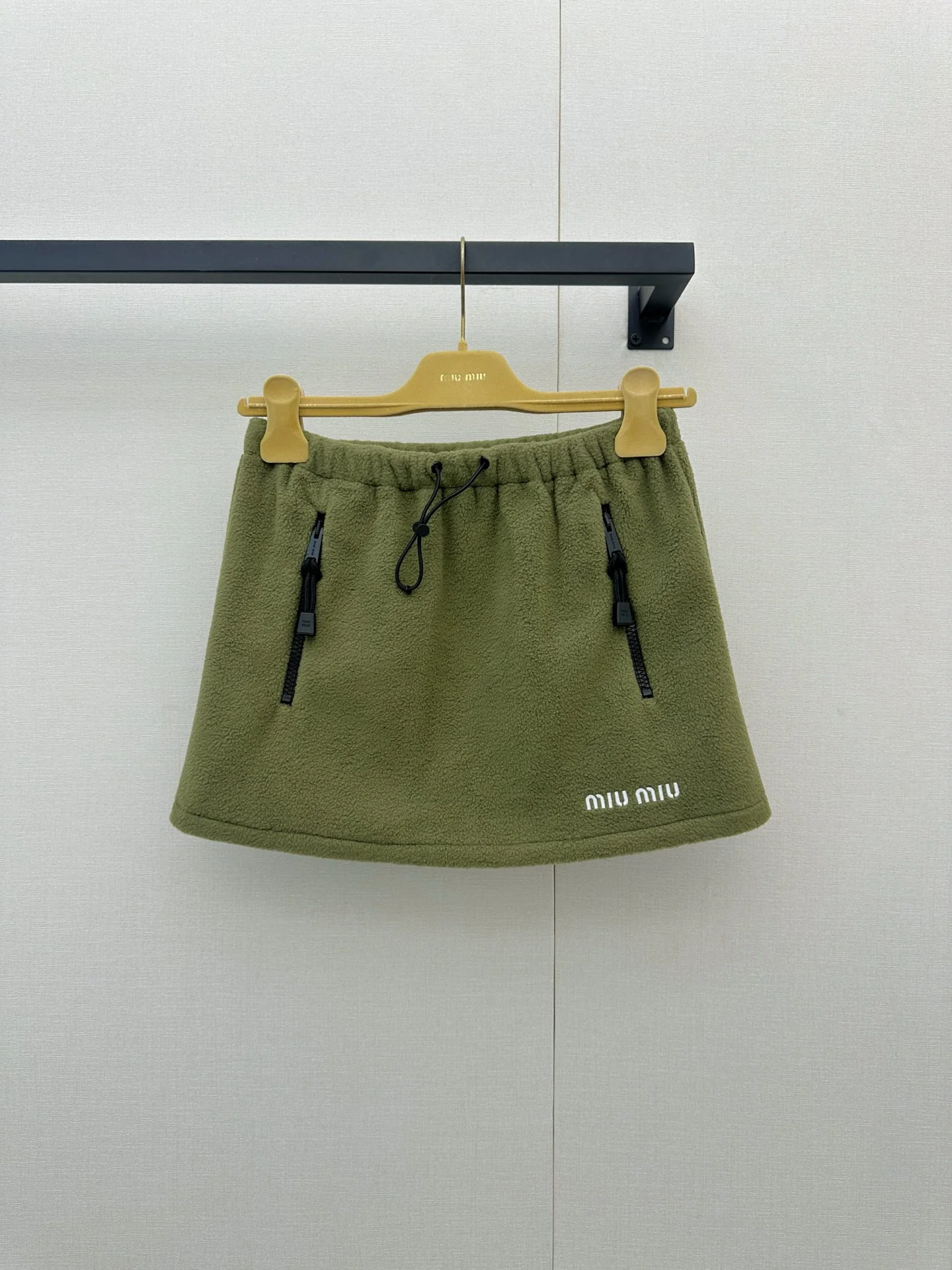 MIU MIU Skirts Fleece Green-Black S-L B45202609060776