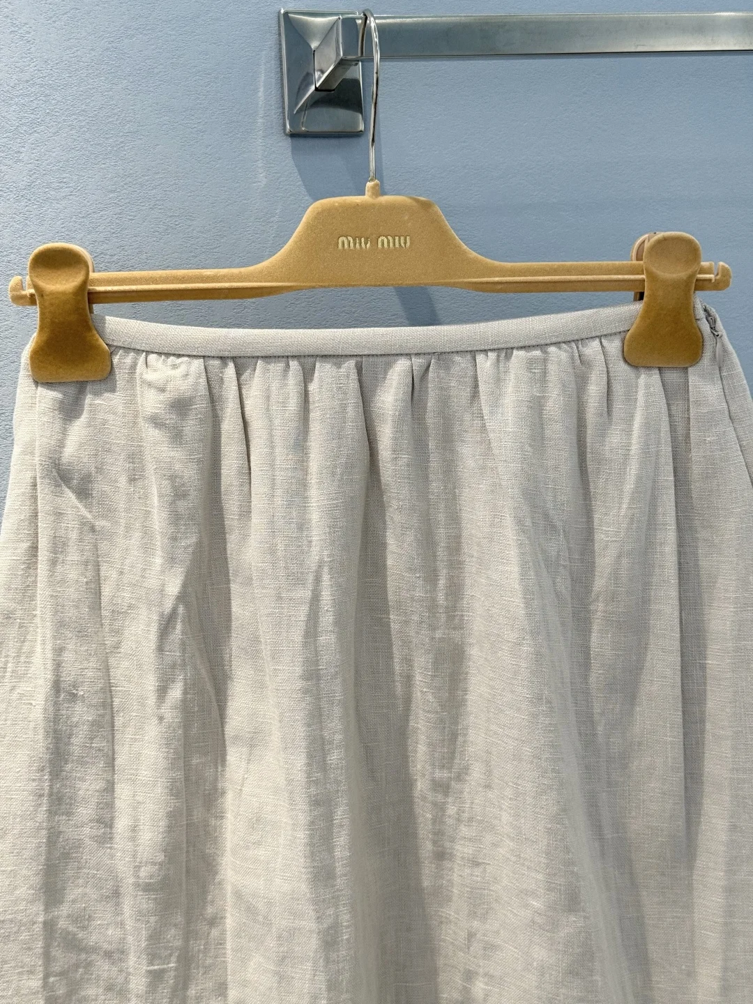 MIU MIU Skirts Linen Beige S-L C00202609060395 - Image 3