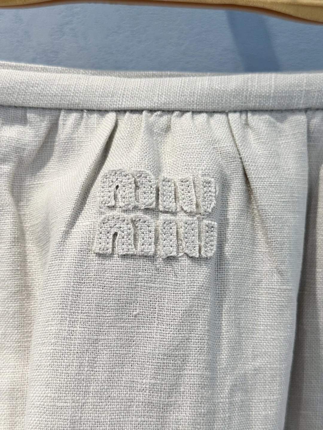 MIU MIU Skirts Linen Beige S-L C00202609060395 - Image 4