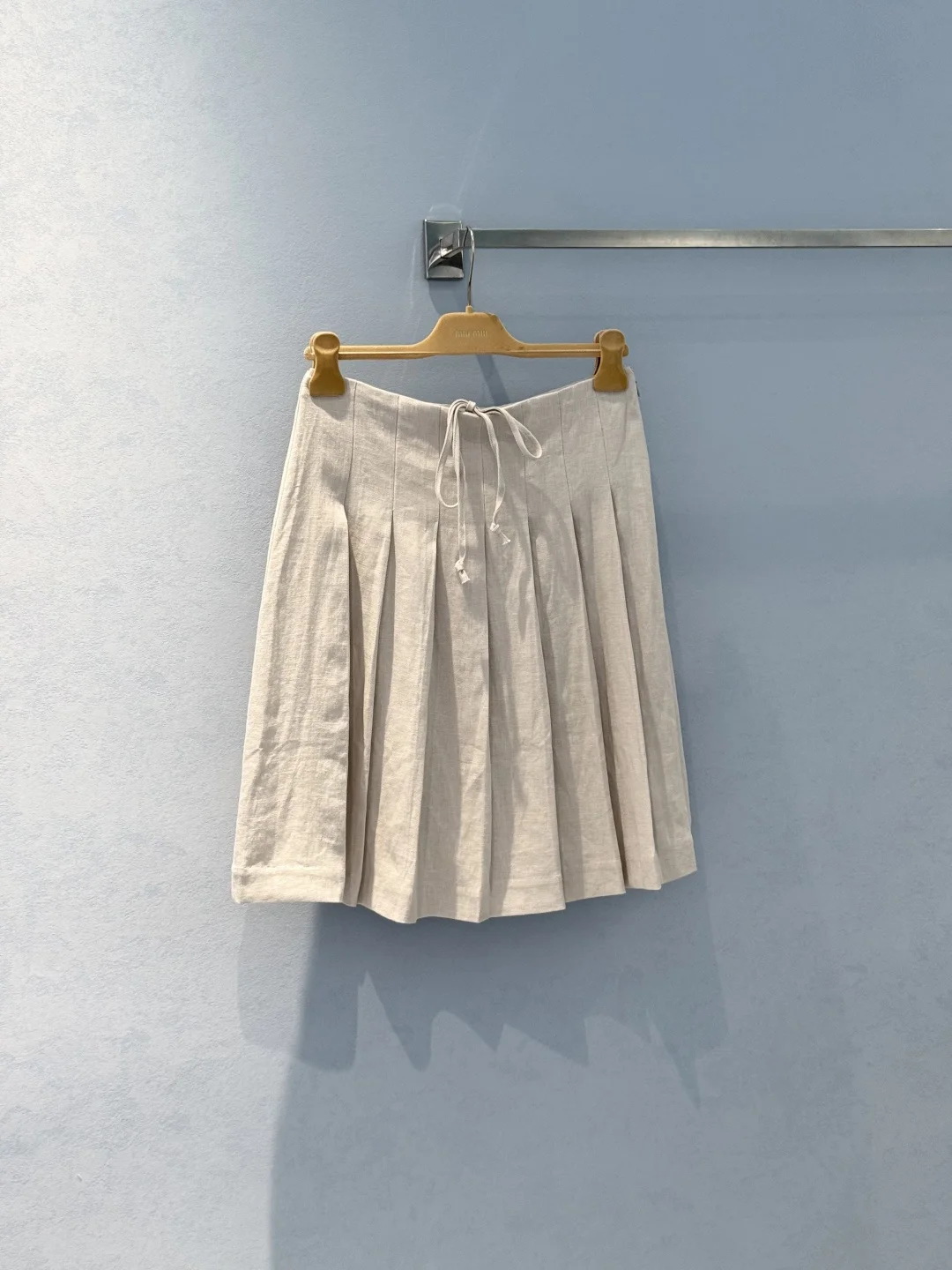 MIU MIU Skirts Linen Beige-White S-L C70202609060392 - Image 3