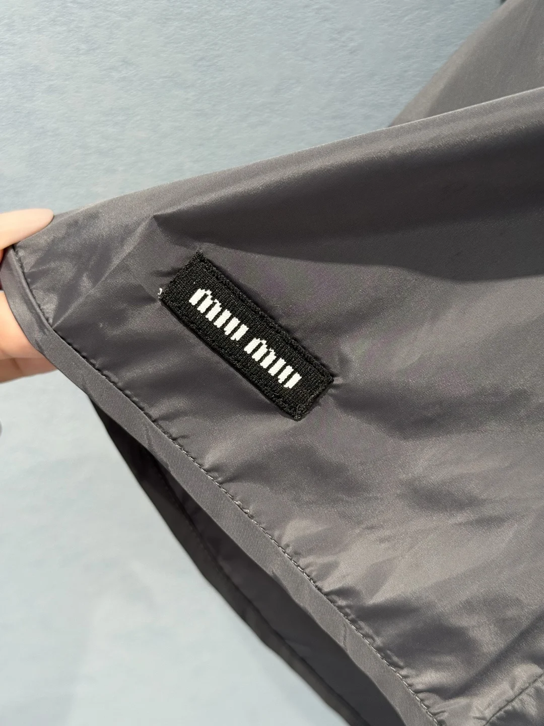 MIU MIU Skirts Nylon Black-Gray S-M-L B20202609060376 - Image 6