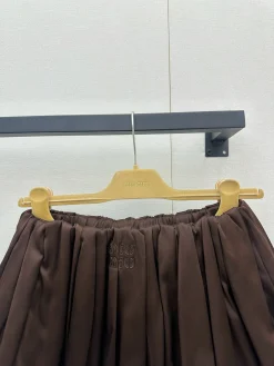 Alternative view of MIU MIU Skirts Silk Brown S-M-L E15202609063237
