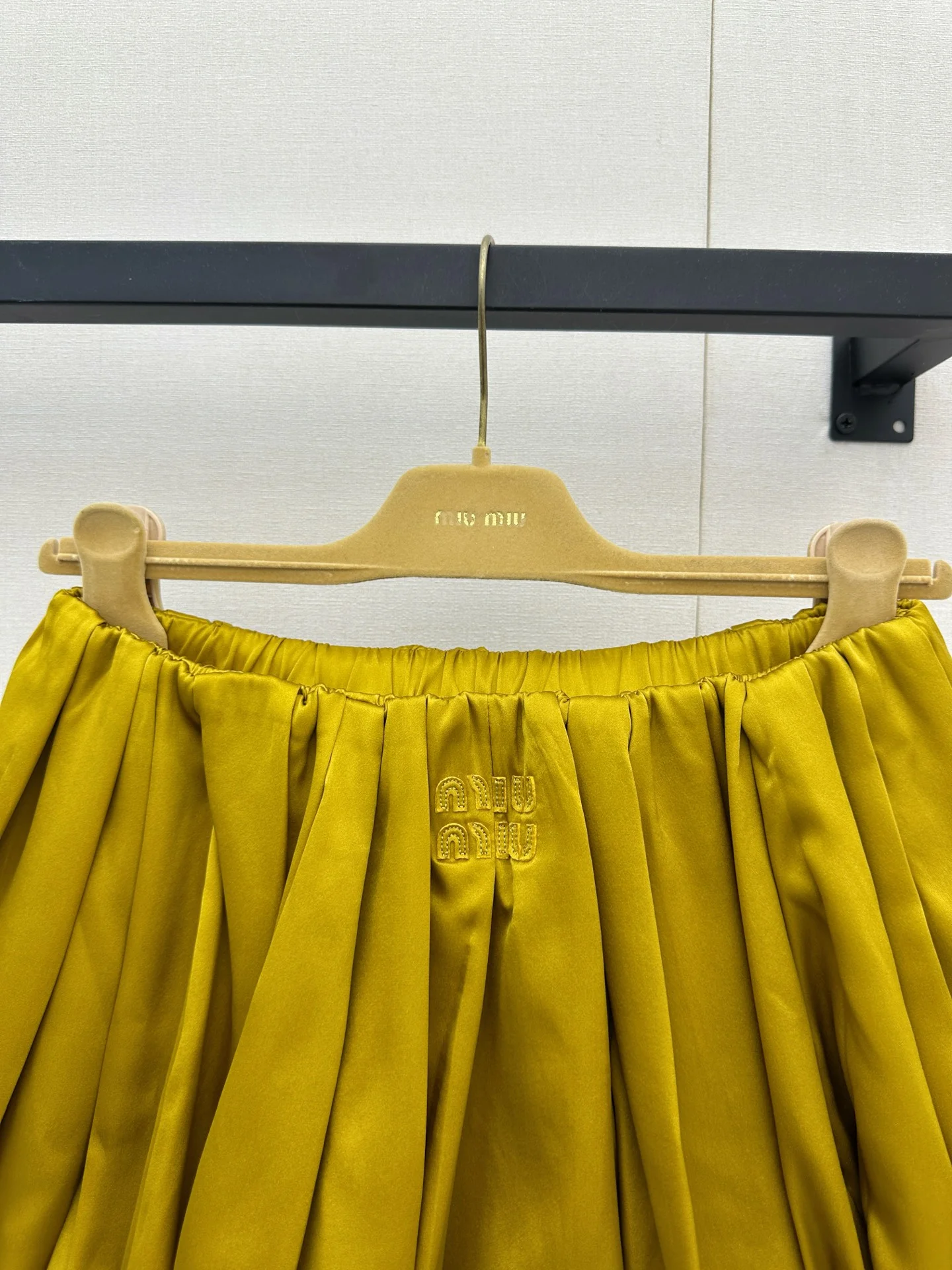 MIU MIU Skirts Silk Yellow S-M-L E15202609063238 - Image 2