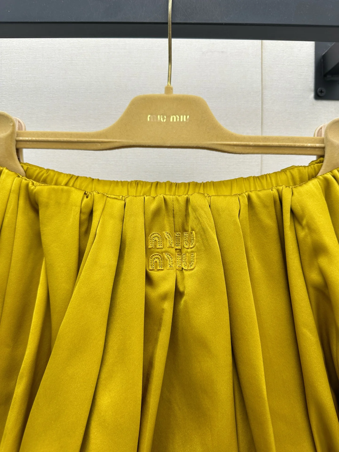 MIU MIU Skirts Silk Yellow S-M-L E15202609063238 - Image 5
