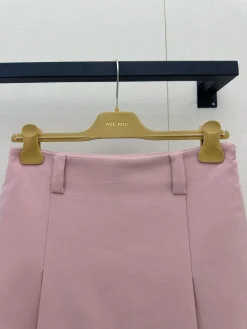 Alternative view of MIU MIU Skirts Soft Fabric Pink S-L C15202609061375