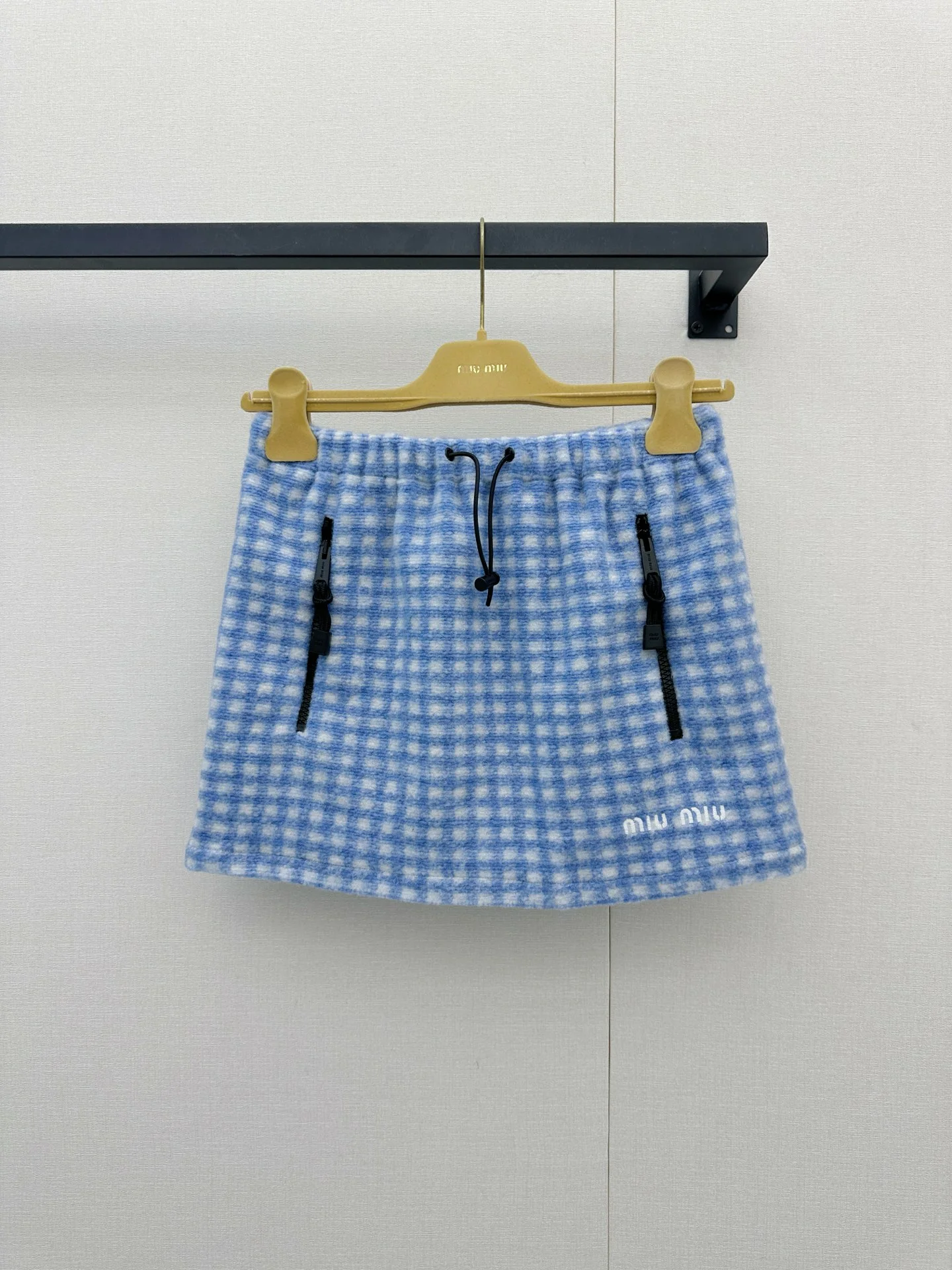 MIU MIU Skirts Wool Blend Blue-White S-L B55202609061369
