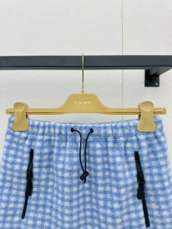 Alternative view of MIU MIU Skirts Wool Blend Blue-White S-L B55202609061369