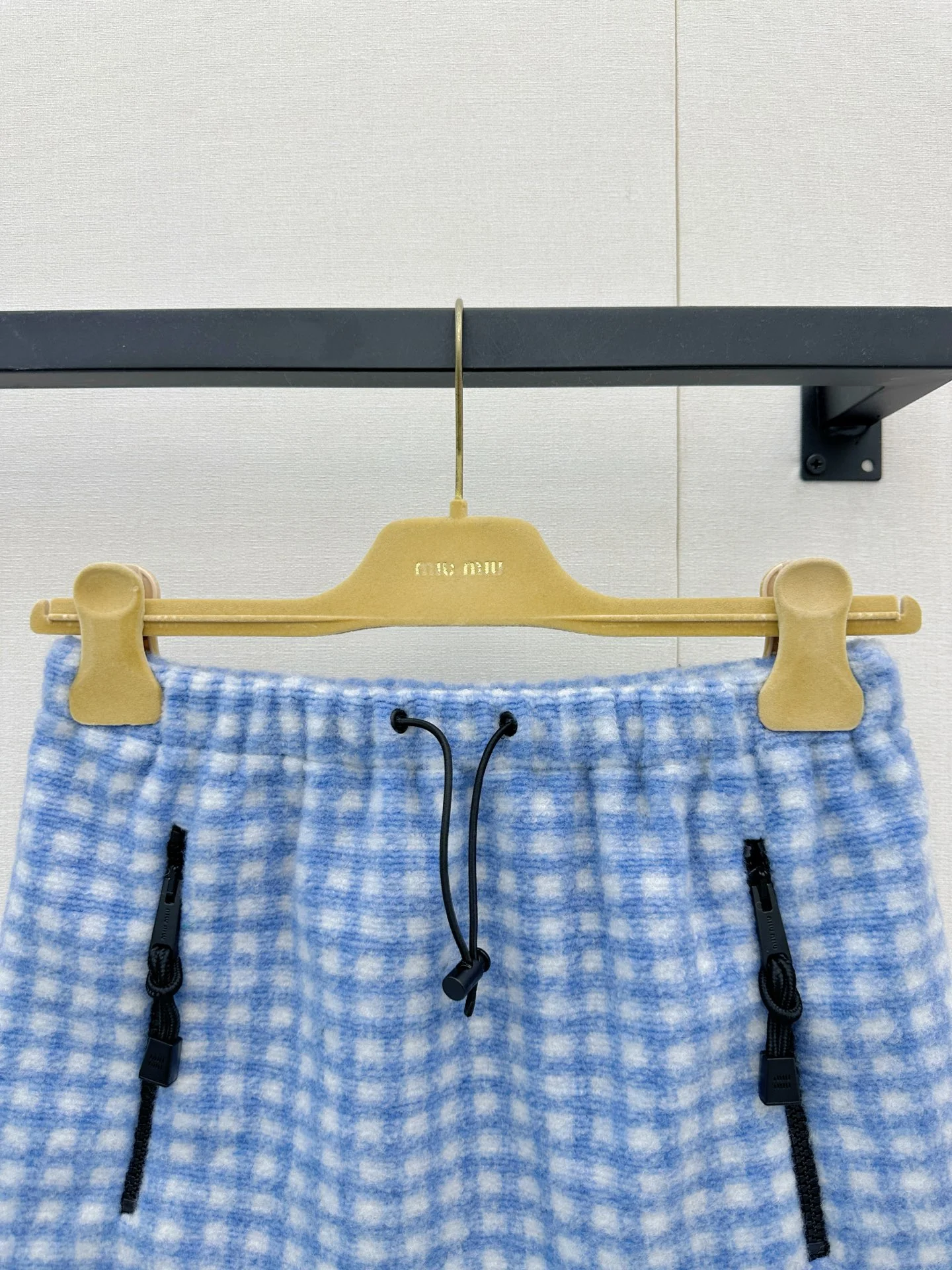 MIU MIU Skirts Wool Blend Blue-White S-L B55202609061369 - Image 2
