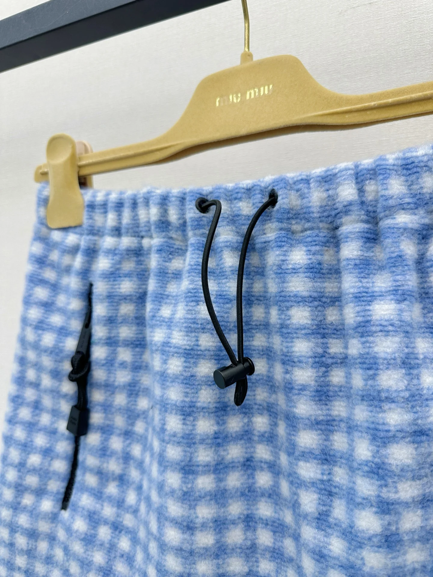 MIU MIU Skirts Wool Blend Blue-White S-L B55202609061369 - Image 4