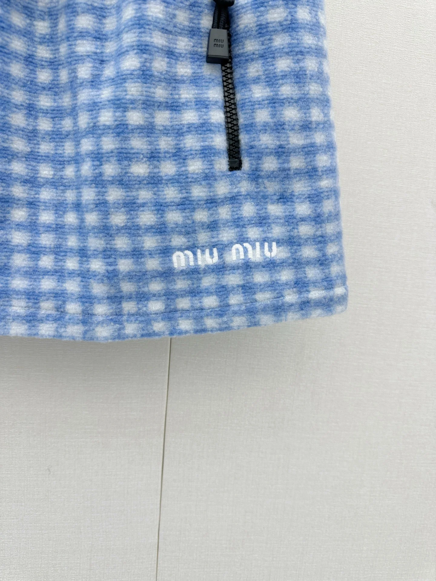 MIU MIU Skirts Wool Blend Blue-White S-L B55202609061369 - Image 6