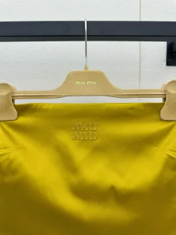 Alternative view of MIU MIU Skirts Yellow-Gold S-L C15202609063239