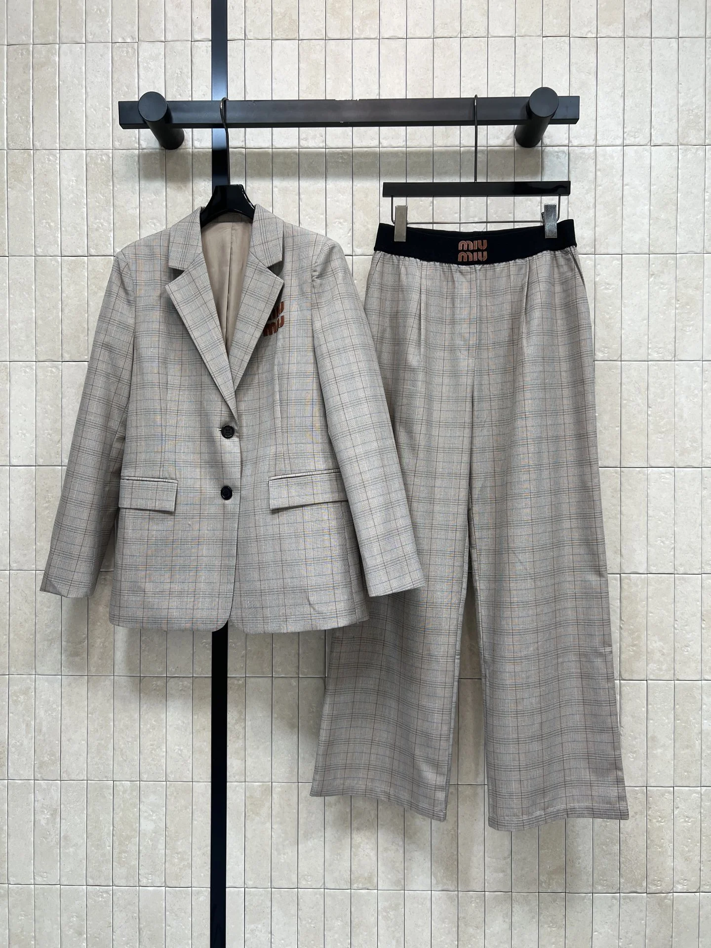 MIU MIU Suits Suiting Fabric Beige-Brown S-M-L B45202609061612