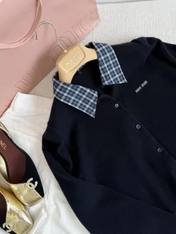 Alternative view of MIU MIU Sweaters Black-Blue S-L B65202609061041