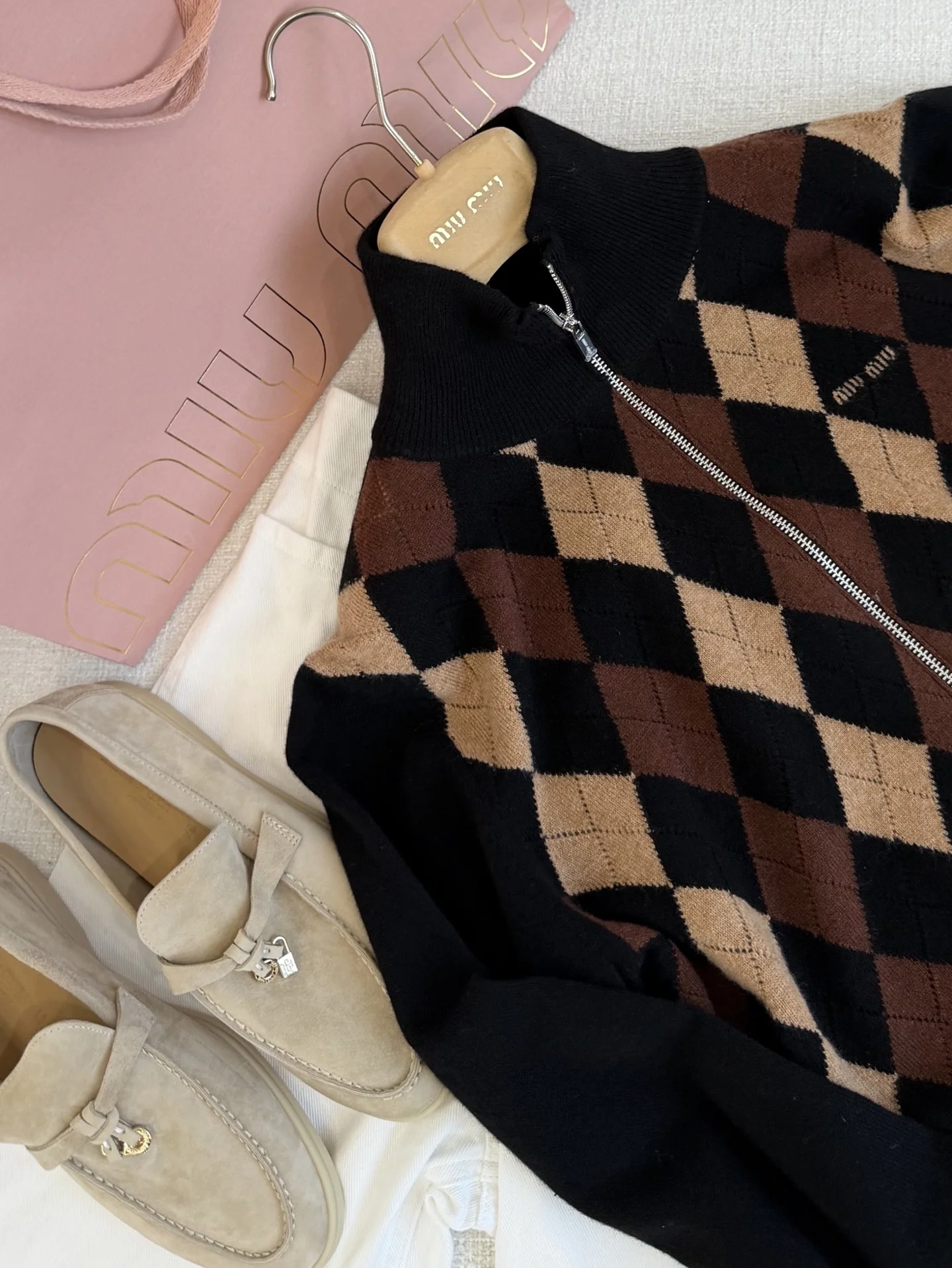 MIU MIU Sweaters Black-Brown S-L B90202609061541 - Image 2