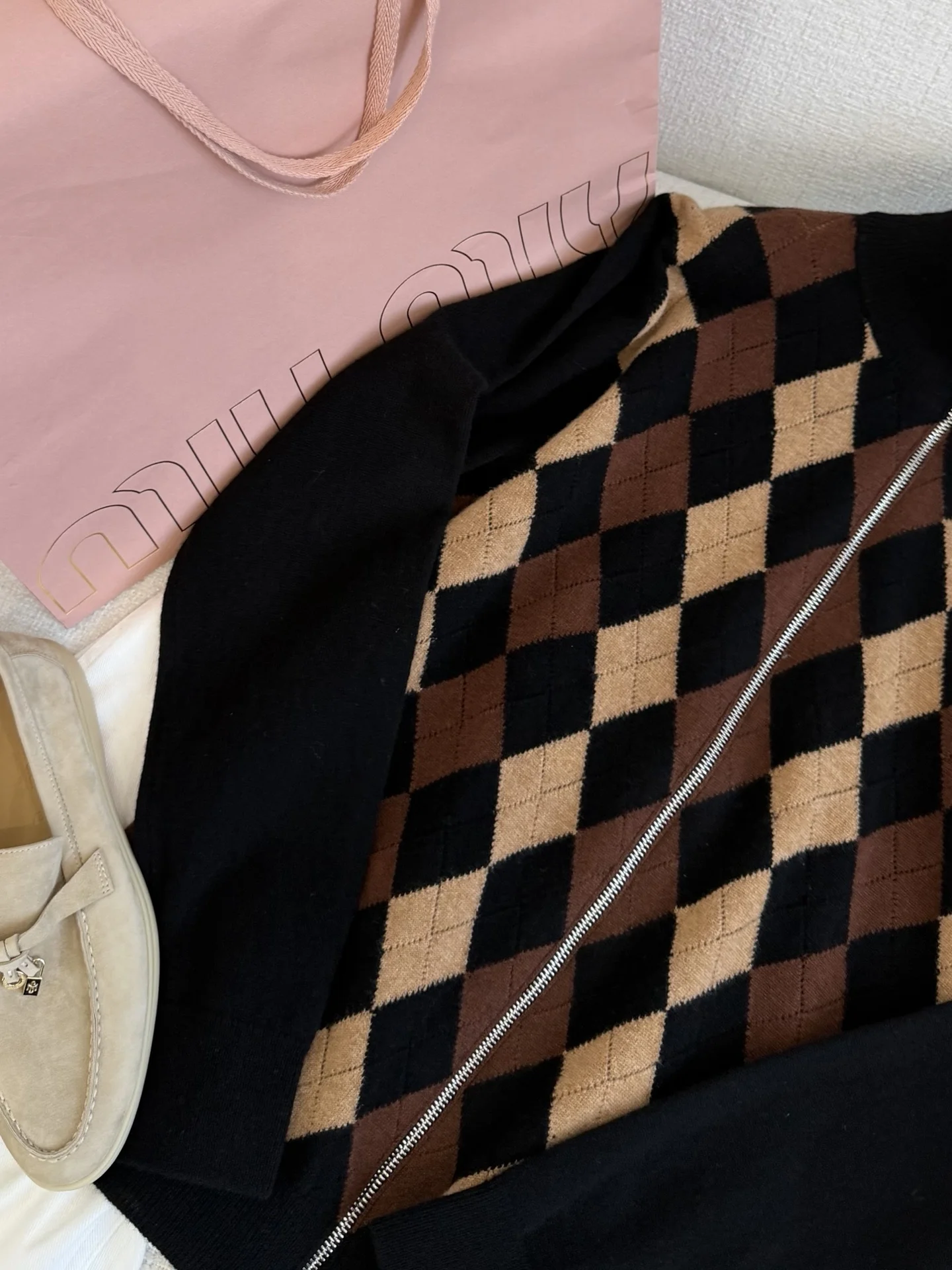 MIU MIU Sweaters Black-Brown S-L B90202609061541 - Image 3