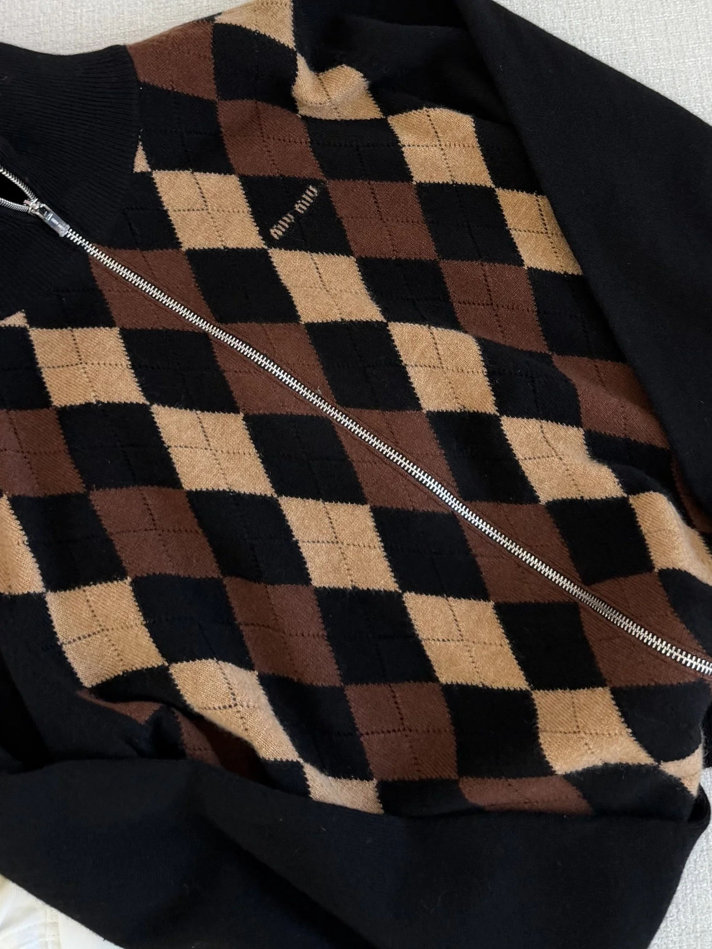 MIU MIU Sweaters Black-Brown S-L B90202609061541 - Image 4