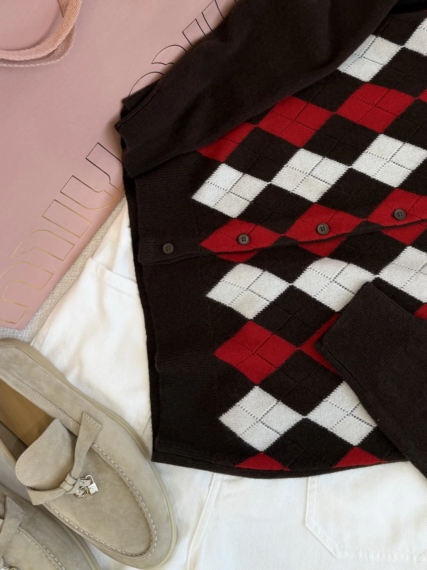 MIU MIU Sweaters Brown-Red-White S-L B70202609061542 - Image 6