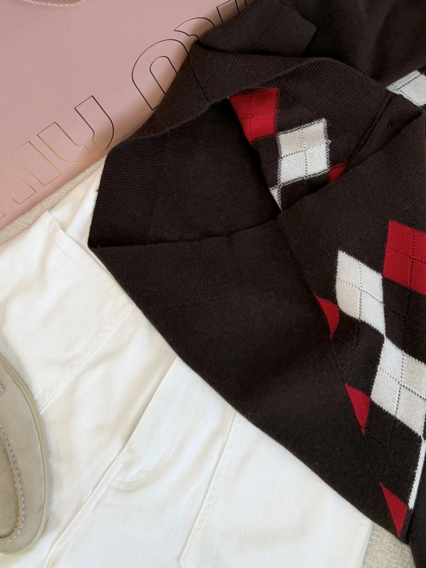 MIU MIU Sweaters Brown-Red-White S-L B70202609061542 - Image 8